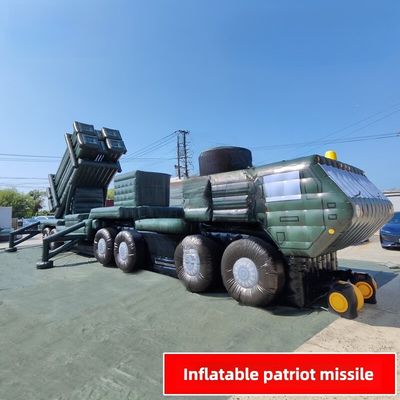 Luchtverdedigingsraketvoertuig opblaasbaar Patriot 1/1 Op maat gemaakt product Oxford stof